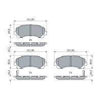 BOSCH 0 986 424 916 Bremsbelagsatz, Scheibenbremse