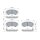 BOSCH 0 986 424 916 Bremsbelagsatz, Scheibenbremse