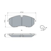 BOSCH 0 986 424 931 Bremsbelagsatz, Scheibenbremse
