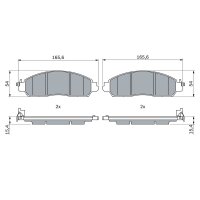 BOSCH 0 986 424 973 Bremsbelagsatz, Scheibenbremse