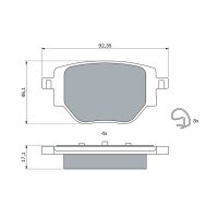 BOSCH 0 986 424 988 Bremsbelagsatz, Scheibenbremse