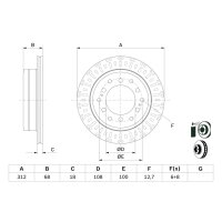 BOSCH 0 986 479 F07 Bremsscheibe