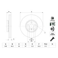 BOSCH 0 986 479 F58 Bremsscheibe