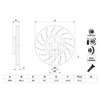 BOSCH 0 986 479 F64 Bremsscheibe