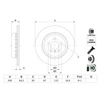 BOSCH 0 986 479 G15 Bremsscheibe