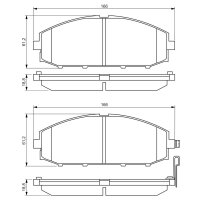 BOSCH 0 986 494 560 Bremsbelagsatz, Scheibenbremse