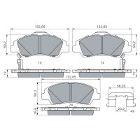 BOSCH 0 986 494 760 Bremsbelagsatz, Scheibenbremse