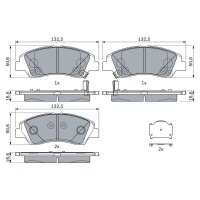 BOSCH 0 986 494 760 Bremsbelagsatz, Scheibenbremse