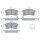 BOSCH 0 986 494 760 Bremsbelagsatz, Scheibenbremse