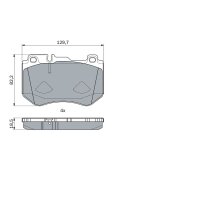 BOSCH 0 986 494 777 Bremsbelagsatz, Scheibenbremse