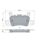 BOSCH 0 986 494 794 Bremsbelagsatz, Scheibenbremse