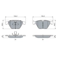 BOSCH 0 986 494 898 Bremsbelagsatz, Scheibenbremse