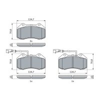 BOSCH 0 986 494 903 Bremsbelagsatz, Scheibenbremse