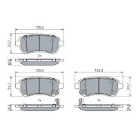 BOSCH 0 986 494 904 Bremsbelagsatz, Scheibenbremse