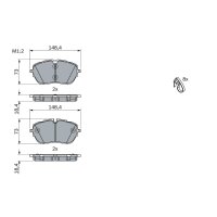 BOSCH 0 986 494 946 Bremsbelagsatz, Scheibenbremse