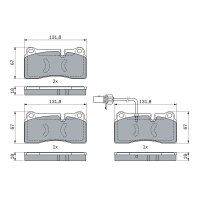 BOSCH 0 986 494 956 Bremsbelagsatz, Scheibenbremse