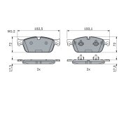 BOSCH 0 986 494 962 Bremsbelagsatz, Scheibenbremse