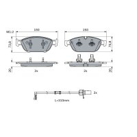 BOSCH 0 986 494 986 Bremsbelagsatz, Scheibenbremse