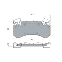 BOSCH 0 986 494 991 Bremsbelagsatz, Scheibenbremse