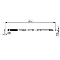 BOSCH 1 987 482 509 Seilzug, Feststellbremse