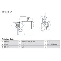 BOSCH 0 986 026 320 Starter