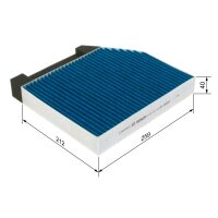 BOSCH 0 986 628 567 Filter, Innenraumluft