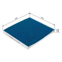 BOSCH 0 986 628 569 Filter, Innenraumluft