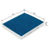 BOSCH 0 986 628 574 Filter, Innenraumluft