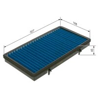 BOSCH 0 986 628 576 Filter, Innenraumluft