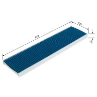BOSCH 0 986 628 579 Filter, Innenraumluft