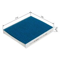 BOSCH 0 986 628 581 Filter, Innenraumluft