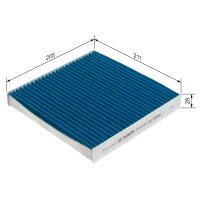BOSCH 0 986 628 584 Filter, Innenraumluft