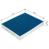 BOSCH 0 986 628 586 Filter, Innenraumluft