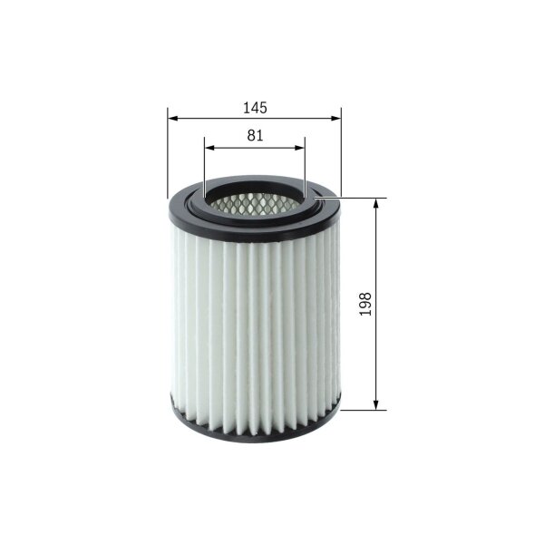 BOSCH F 026 400 665 Luftfilter