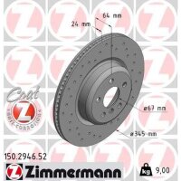 ZIMMERMANN 150.2946.52 Bremsscheibe