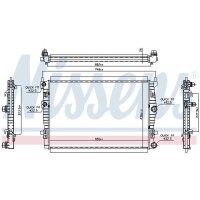 NISSENS 606267 Kühler, Motorkühlung