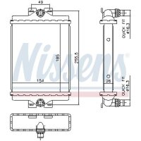 NISSENS 606296 Kühler, Motorkühlung