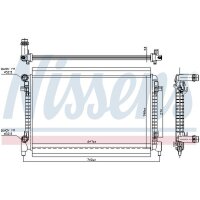 NISSENS 606909 Kühler, Motorkühlung