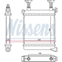 NISSENS 60862 Kühler, Motorkühlung