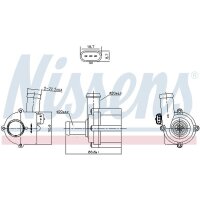 NISSENS 831116 Wasserpumpe, Motorkühlung