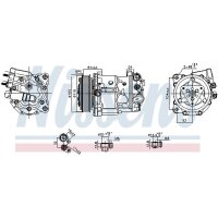 NISSENS 89398 Kompressor, Klimaanlage