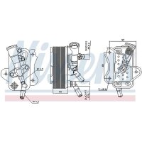NISSENS 91299 Ölkühler, Automatikgetriebe