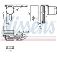 NISSENS 91329 Ölkühler, Motoröl