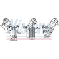 NISSENS 91347 Ölkühler, Motoröl