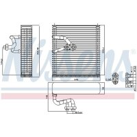 NISSENS 92384 Verdampfer, Klimaanlage