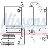 NISSENS 92427 Verdampfer, Klimaanlage
