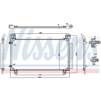 NISSENS 941277 Kondensator, Klimaanlage
