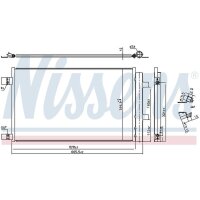 NISSENS 941284 Kondensator, Klimaanlage