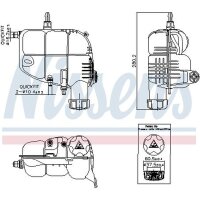 NISSENS 996185 Ausgleichsbehälter, Kühlmittel