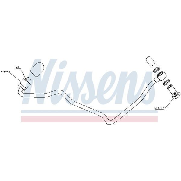 NISSENS 935267 Ölleitung, Lader